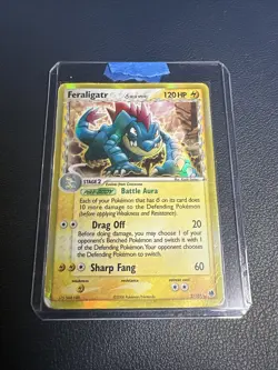 Pokemon TCG Feraligatr (Delta Species) EX Dragon Frontiers 2/101 Holo Holo Rare - Image 1