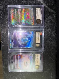 CGC 10 Pristine Pokemon 151 Starter Final Evolutions Set – Charizard / Blastoise - Image 1