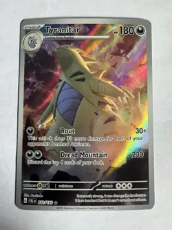 Pokemon Tyranitar Illustration Rare Full Art Holo 222/193 Paldea Evolved 🔥 - Image 1