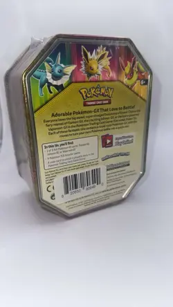 Pokemon Elemental Power Tin Sealed Box English Flareon GX TCG 1 Box - Image 2