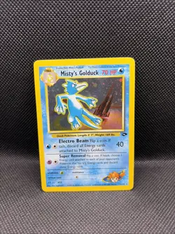 HOLO Misty's Golduck [Gym Challenge Set] 12/132 - Pokemon TCG LP - Image 2