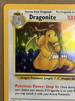 Dragonite 4/62 Fossil Holo Rare Light Play Vintage Pokemon TCG WOTC - Image 2
