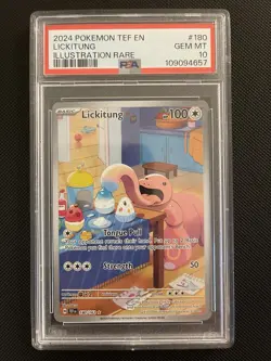 Lickitung 180/162 Pokemon Temporal Forces Illustration Rare PSA 10 - Image 1