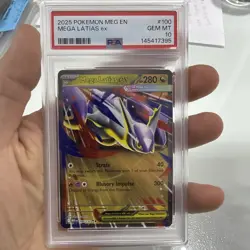 2025 Pokemon Meg En Mega Latias Ex #100 PSA 10 Gem Mint - Image 1