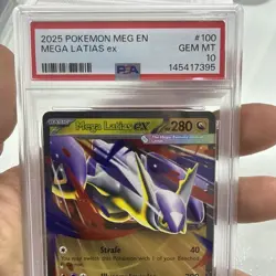 2025 Pokemon Meg En Mega Latias Ex #100 PSA 10 Gem Mint - Image 2