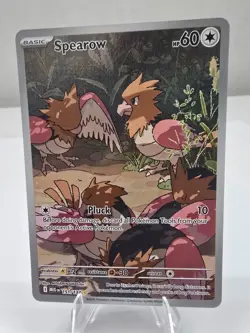Spearow 151/132 Mega Evolution Illustration Rare Full Art Holo Pokemon TCG MINT - Image 1