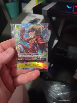 One Piece Monkey D Luffy OP07-109 SR English STILL SEALED - Image 1