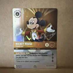 Lorcana Disney 100 Mickey Mouse Friendly Face 18/P1 Promo Foil (A2) - Image 1