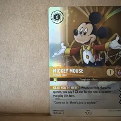 Lorcana Disney 100 Mickey Mouse Friendly Face 18/P1 Promo Foil (A2) - Image 5