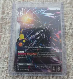 Freedom Gundam GD01-065 LR+ Alt Art GUNDAM TCG CARD GAME ENGLISH NEWTYPE RISING - Image 1