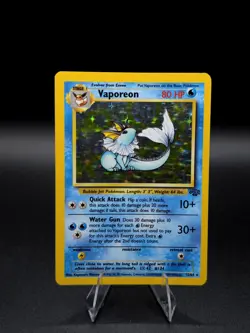 Vaporeon 12/64 Jungle Holo WOTC 1999 Rare Vintage Pokemon Card Near Mint NM - Image 1