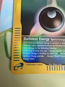 Darkness Energy 142/147 Holo Aquapolis English Pokemon Card E-Reader WoTC - Image 5