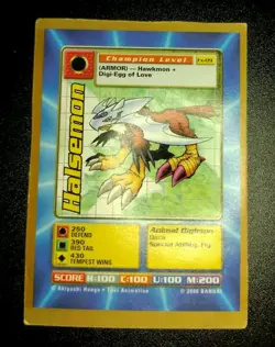 Digimon Halsemon Fx-09 Fox Kids Promo Card - Image 2