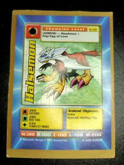 Digimon Halsemon Fx-09 Fox Kids Promo Card - Image 3