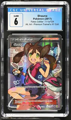 CGC Graded 6 Shauna 111a/124 Fates Collide Alt art Pokemon Card - Image 1