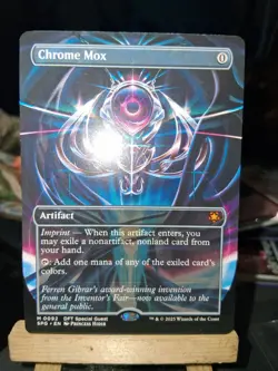 MTG English Chrome Mox (Borderless) NM Normal Aetherdrift - Image 3