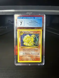 1999 Pokemon Ninetales Disco Holo Test Print CGC 7 Pop 1 Oddity Card 🔥RARE🔥 - Image 3
