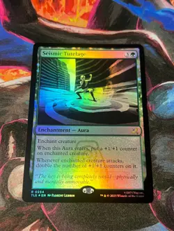 Seismic Tutelage Card Magic The Gathering MTG Foil Rare Avatar Eternal - Image 1