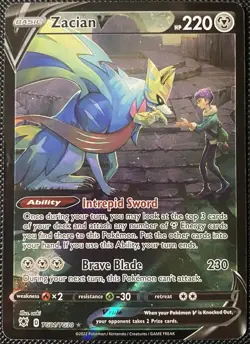 Zacian V TG21/TG30 Swsh10: Astral Radiance Trainer Gallery Holo - Pokemon Card - Image 1