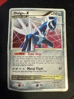 Pokemon TCG Dialga LV.X DP Black Star Promotional Holo Card DP17 - Image 1