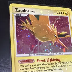 Pokemon TCG Zapdos Majestic Dawn Holo Rare Card 14/100 *HOLO BLEED* SWIRL 🔥🔥 - Image 4