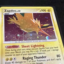 Pokemon TCG Zapdos Majestic Dawn Holo Rare Card 14/100 *HOLO BLEED* SWIRL 🔥🔥 - Image 5