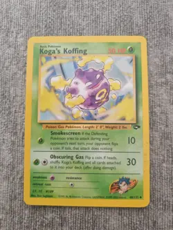 KOGA’S KOFFING 48/132 - Gym Challenge - VINTAGE WOTC Pokemon Card - LP Rare - Image 1