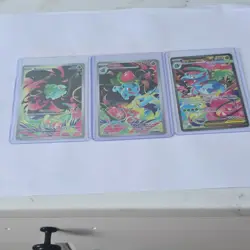 Pokemon Bulbasaur Ivysaur Mega Venusaur Holo Card Lot - English - Grass Type - Image 1