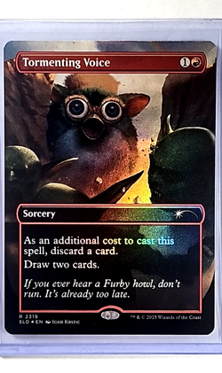 2025 MTG Magic the Gathering Secret Lair Drop Foil Furby #2319 Tormenting Voice - Image 1
