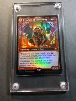 MTG FOIL Kaldheim Harnfel, Horn of Bounty, Birgi - Unplayed in Screwdown Holder - Image 2