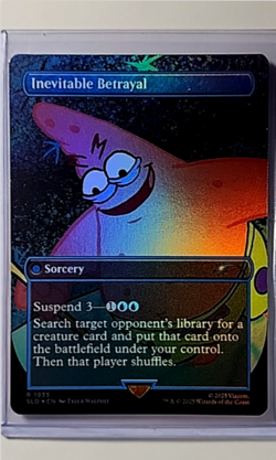 MTG Magic The Gathering SLD Secret Lair Drop Borderless Foil Inevitable Betrayal - Image 1