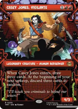 Casey Jones, Vigilante (0235) (Showcase) [TMT - 235] - NM [Foil] TCG MTG - Image 1