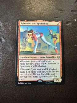 Spinneret and Spiderling Marvel's Spider-Man Foil Rare - Image 1
