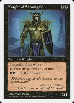 MTG Knight of Stromgald ** Fifth Edition ** English (NM) - Image 1