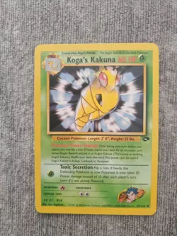 Pokemon TCG Koga's Kakuna Gym Challenge Card 47/132 Regular NM/LP Condition WOTC - Image 1