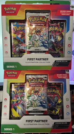 2x Pokemon TCG First Partner Illustration Collection Series 1 Box Factory Sealed - Image 1