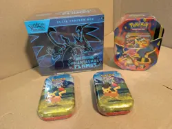 Pokemon Mega Evolution Phantasmal Flames Elite Trainer Box & Tins Factory Sealed - Image 1