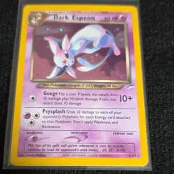 Pokemon Dark Espeon Holo Rare 4/105 Neo Destiny Unlimited 2000 - Image 1