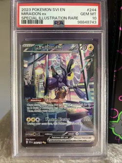 Pokemon SVI EN Miraidon ex Special Illustration Rare Card Gem MT 10 - Image 1