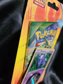 Pokemon Roaring Skies Checklane Booster Pack w/ Meowstic Promo + Pikachu Coin - Image 2