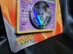 Pokemon Roaring Skies Checklane Booster Pack w/ Meowstic Promo + Pikachu Coin - Image 5