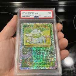 2002 POKEMON LEGENDARY COLLECTION #68 BULBASAUR-REVERSE FOIL PSA 1 - Image 1