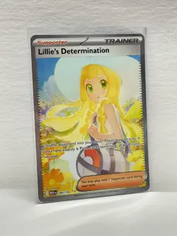 Lillie's Determination SIR Holo 184/132 Me01 Mega Evolution English Pokemon - Image 1