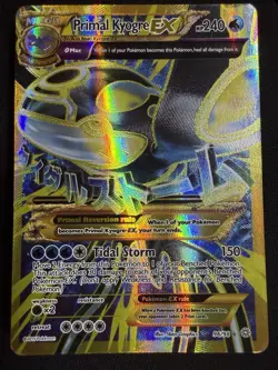 Primal Kyogre EX Full Art Ultra Rare Holo 96/98 XY Ancient Origins Pokemon TCG - Image 1