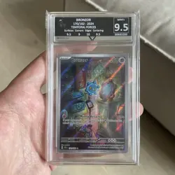 Get Graded Gem Mint 9.5 Bronzor IR 170/162 Pokemon Temporal Forces ! - Image 1