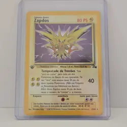 Zapdos Pokemon Fossil Holo 1st Edition Spanish #15 - Image 1