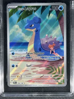 Pokemon Destined Rivals ** MISTY'S LAPRAS ** 194/182 Illustration Rare💎TAG 10💎 - Image 2