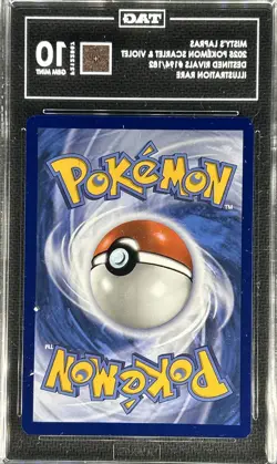 Pokemon Destined Rivals ** MISTY'S LAPRAS ** 194/182 Illustration Rare💎TAG 10💎 - Image 3