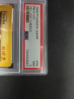 Pokemon TCG Pikachu Yellow Cheeks Psa7 - Image 3
