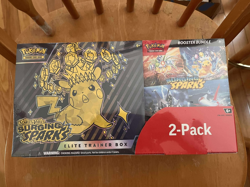 Pokemon Surging Sparks Elite Trainer Box Booster Bundle 2-Pack 1-2 Day Delivery - Image 1